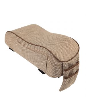 A ABSOPRO Universal Center Console Lid Car Armrest Box Mat Pad Cover Cushion Beige