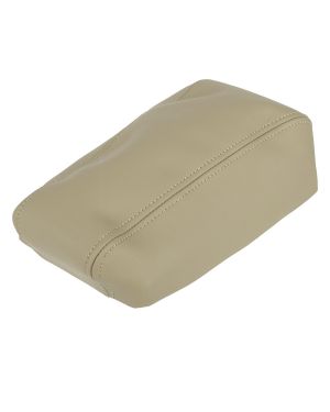 A ABSOPRO Center Console Cover for Toyota 4Runner Armrest Cover Pad Replacement Microfiber Leather Beige