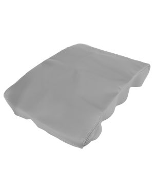 A ABSOPRO Center Console Cover for Nissan Titan Armrest Cover Pad Replacement Microfiber Leather Gray