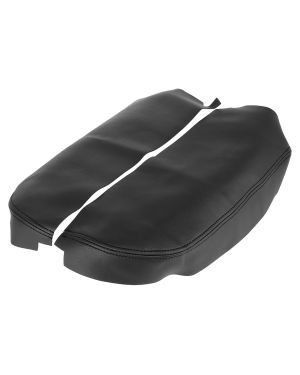 A ABSOPRO Pair Center Console Cover for Acura MDX Armrest Cover Pad Replacement Microfiber Leather Black