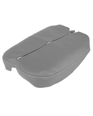 A ABSOPRO Pair Center Console Cover for Acura MDX Armrest Cover Pad Replacement Microfiber Leather Gray