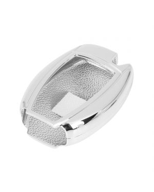 A ABSOPRO TPU Car Remote Flip Key Fob Cover Protector for Mercedes-Benz ML350 Silver Tone