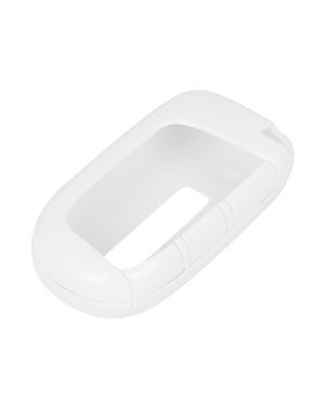 A ABSOPRO TPU Car Remote Flip Key Fob Cover Shell Protector for Jeep for Dodge White