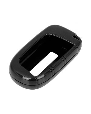 A ABSOPRO TPU Car Remote Flip Key Fob Cover Shell Protector for Jeep for Dodge Black