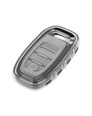 A ABSOPRO Keyless Remote Key Case Key Fob Shell Cover Case for Audi A4L A6L A7 Black