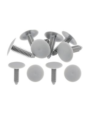 A ABSOPRO 8mm Interior Roof Headliner Retainer Door Panel Clip Fastener for Dodge for Suzuki SX4 - Pack of 10 Gray