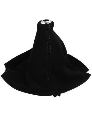 A ABSOPRO Car Shift Boot Cover Universal Gear Shift Knob Boot Dust Cover Suede Black