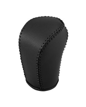 A ABSOPRO Gear Shifting Knob Cover Automatic Transmission Lever Trim for Honda Civic PU Leather Black