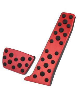 A ABSOPRO Gas Brake Pedal Cover Anti Slip Foot Pedal Pads for Toyota Camry Red (Set of 2)