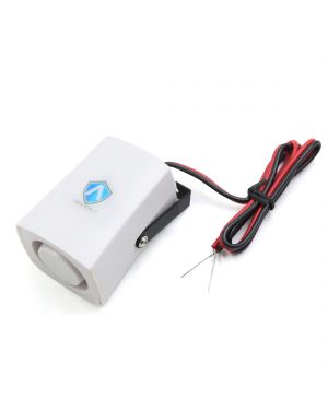 2 Pcs 9-12V Car Black Low High Tone Rectangle Shaped Warn Horn Speaker