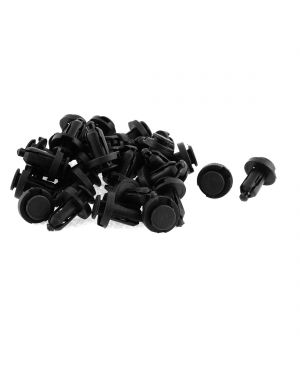 A ABSOPRO 10mm Hole Dia Plastic Car Bumper Fender Push Clips Rivet Retainer 30pcs