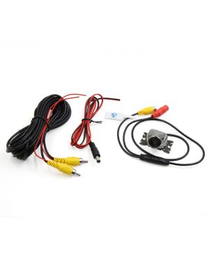 A ABSOPRO 120 Degree Lens Angle Car CCD Rear View Reverse Backup Parking Camera Chrome Plating