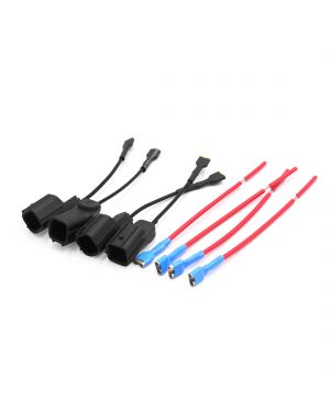 A ABSOPRO 4Pcs Plastic Car Horn Speaker Adapter Wiring Harness Pigtail Socket for Honda