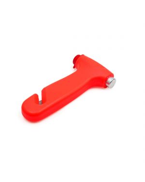 A ABSOPRO Red Window Glass Emergency Safety Hammer Seat Belt Cutter Breaker for Car