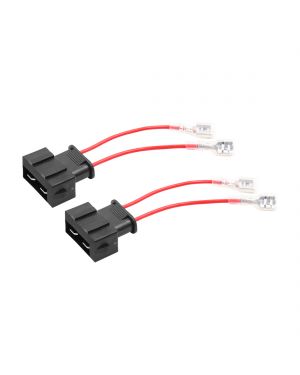 A ABSOPRO 2pcs Speaker Wires Terminal Adapter Car Trumpet Cable Connector for Skoda
