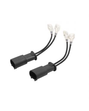 A ABSOPRO 2pcs Speaker Wires Terminal Adapter Car Trumpet Cable Connector for BMW Series 3