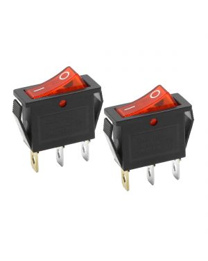 A ABSOPRO 2pcs Universal 3 Pins Car Vehicle Push Button Switch AC 16A 250V 20A 125V