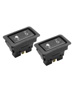 A ABSOPRO 2pcs DC 12V 6 Pins Car Power Electric Window Lifter Regulator Switch for BMW