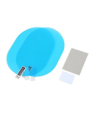 A ABSOPRO 2pcs 130 x 95mm Oval Car Rearview Mirror Anti Rain Film Waterproof Sticker