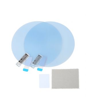 A ABSOPRO 2pcs 100x100mm Round Car Rearview Mirror Anti Rain Anti-glare Film Clear Sticker