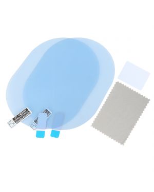 A ABSOPRO 2pcs 130 x 95mm Oval Car Rearview Mirror Anti Rain Anti-glare Film Clear Sticker