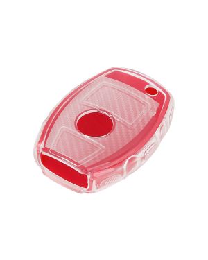 A ABSOPRO Keyless Remote Key Case Key Fob Shell Cover Case for Mercedes Benz CLA GLK Red