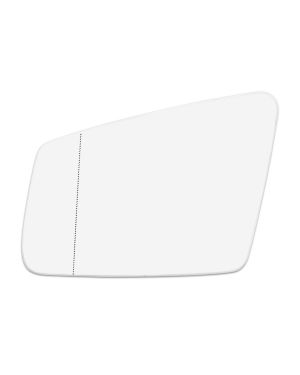 A ABSOPRO Car Left Rearview Mirror Glass Heated with Backing Side Plate A2128101721 for Mercedes-Benz