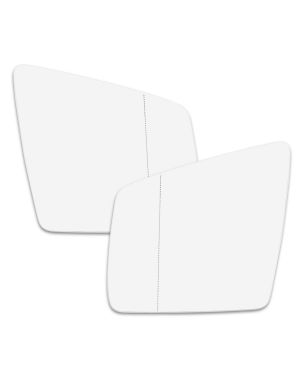 A ABSOPRO Pair Car Left Right Side Rearview Mirror Glass Heated with Backing Plate A1668100119 A1668100219 for Mercedes-Benz ML550