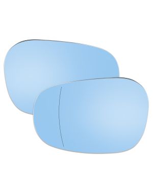 A ABSOPRO Pair Car Left Right Side Rearview Mirror Blue Glass Heated with Backing Plate 51167158901 51167158902 for BMW S3E90