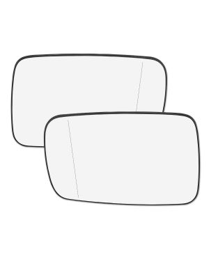 A ABSOPRO Pair Car Left Right Side Rearview Mirror Glass Heated with Backing Plate 51168247131 51168247132 for BMW S7E66