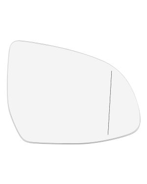 A ABSOPRO Car Right Side Rearview Mirror Glass Heated with Backing Plate 51168291220 for BMW X5 F15