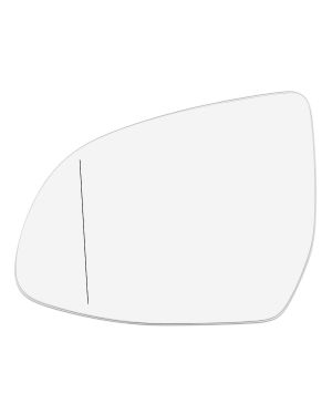 A ABSOPRO Car Left Side Rearview Mirror Glass Heated with Backing Plate 51168291219 for BMW X5 F15