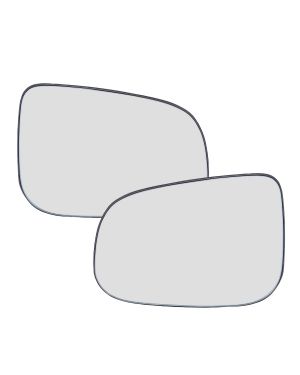 A ABSOPRO Car Left Right Side Rearview Mirror Glass Heated Replacement C2Z15848 C2Z15849 for Jaguar XF