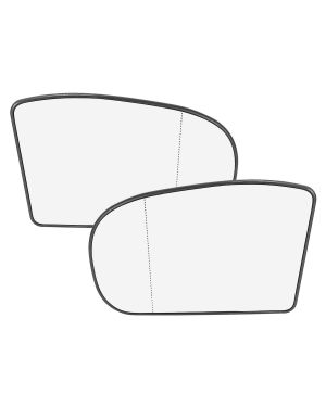 A ABSOPRO Pair Car Left Right Rearview Mirror Glass Heated A203 810 0121 A203 810 0221 for Mercedes-Benz E-Class W221