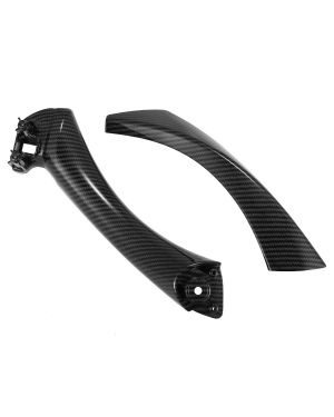 A ABSOPRO Door Panel Handle Right for BMW 3 Series 318 320 325 330 335 E90 E91 Carbon Fiber Pattern (Set of 2)