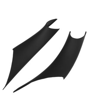 A ABSOPRO Door Handle Pull Inner Cover Front Left Right for BMW 3 Series 320 328 330 335 Black (Set of 2)