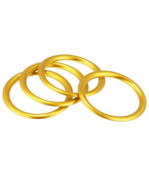 A ABSOPRO Air Conditioning Vent Outlet Ring Interior Decoration Cover for Jeep for Wrangler JL Yellow (Set of 4)