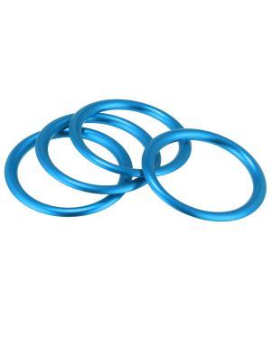 A ABSOPRO Air Conditioning Vent Outlet Ring Interior Decoration Cover for Jeep for Wrangler JL Blue (Set of 4)