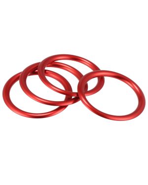 A ABSOPRO Air Conditioning Vent Outlet Ring Interior Decoration Cover for Jeep for Wrangler JL Red (Set of 4)