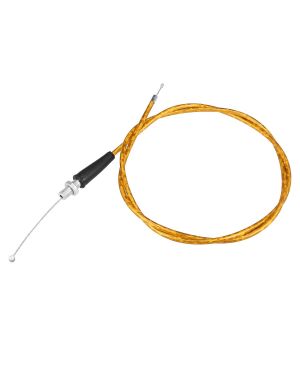 A ABSOPRO Motorcycle Throttle Cable 50 Inch Gas Throttle Cable with Threaded Ends for Mini Bike MB165 196cc 5.5hp Yellow