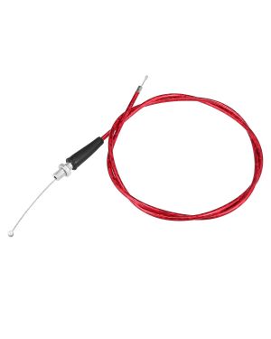 A ABSOPRO Motorcycle Throttle Cable 50 Inch Gas Throttle Cable with Threaded Ends for Mini Bike MB165 196cc 5.5hp Red