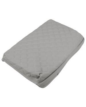 A ABSOPRO Center Console Cover Pad Waterproof Car Armrest Cover Protector for Ford F-150 PU Leather Gray